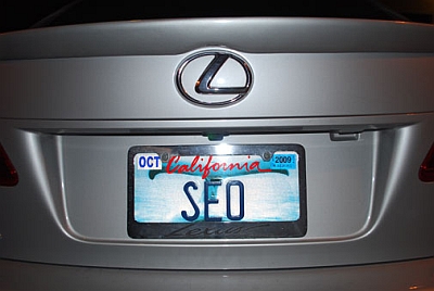 SEO License Plate