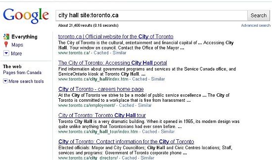 Google Screen Shot Toronto City Hall 2