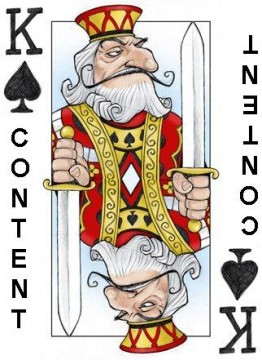 No... content is not the only King. User is the King! Image by Jeff Gregory