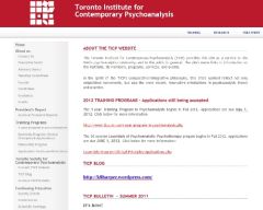 Toronto Institute for Contemporary Psychoanalysis
