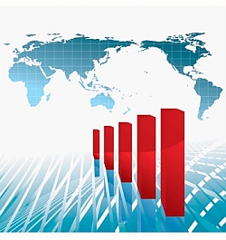 World Map Growing Graph